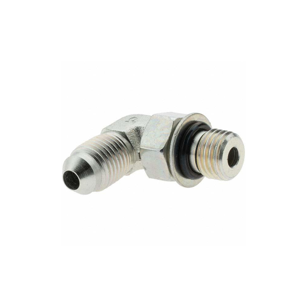 Value Collection Steel Flared Tube Male Elbow: 1/4" OD, 7/16-20 x 7/16-20 Thread, 37 deg Flared Angle - 10572