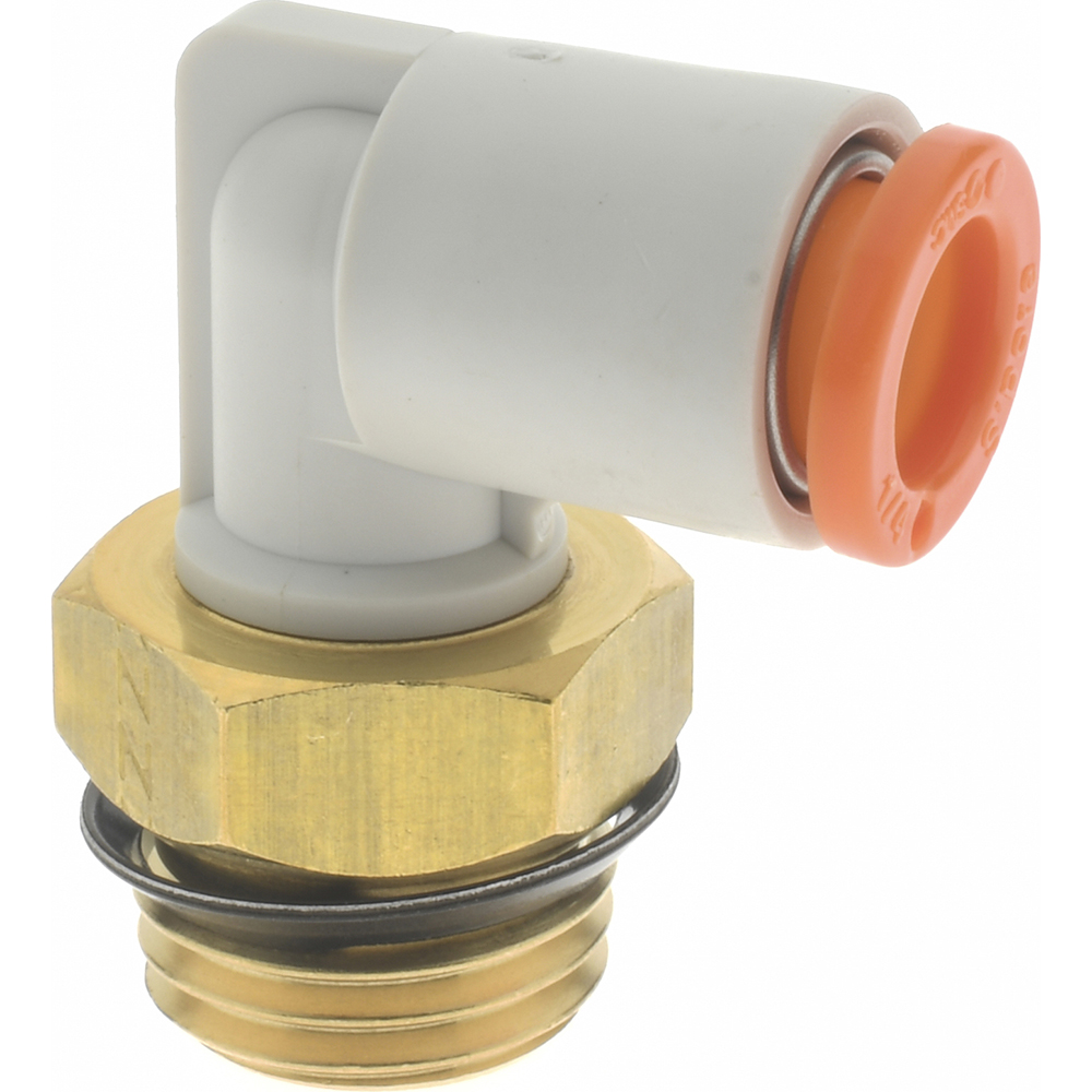 SMC PNEUMATICS Push-to-Connect Push-to-Connect Fitting: Elbow, 8.00 mm OD - KQ2L08-U03A