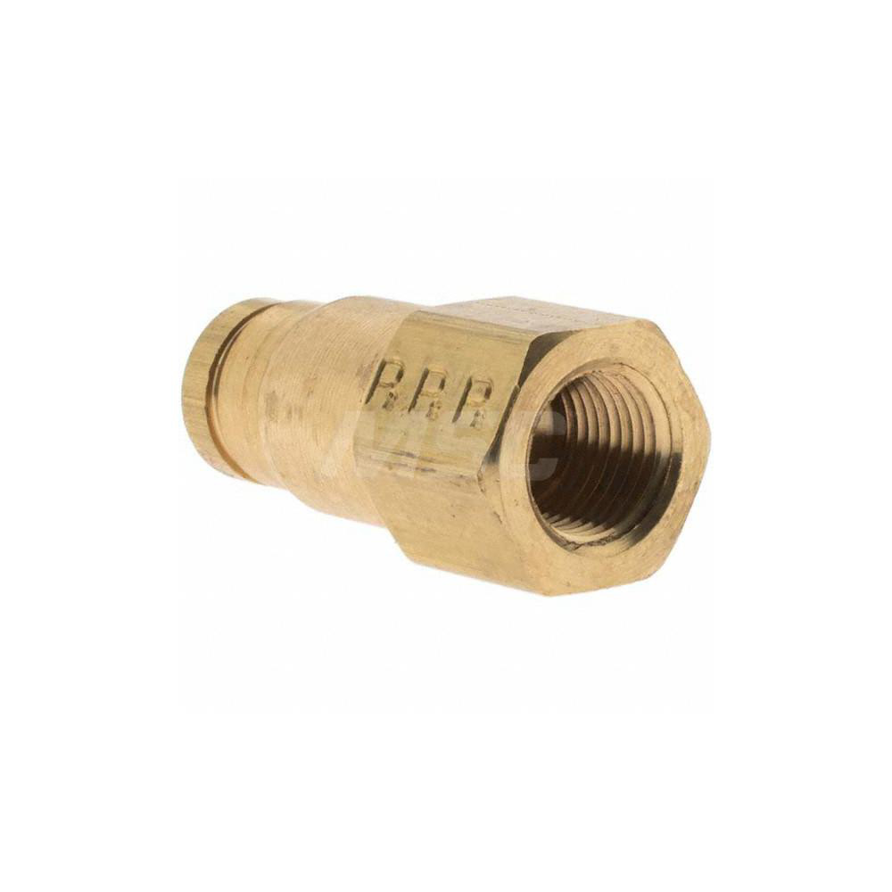 Parker Push-to-Connect Tube x FNPT x Tube x Female Fitting: Connector, NPTF, 1/4" OD - BD-P00009