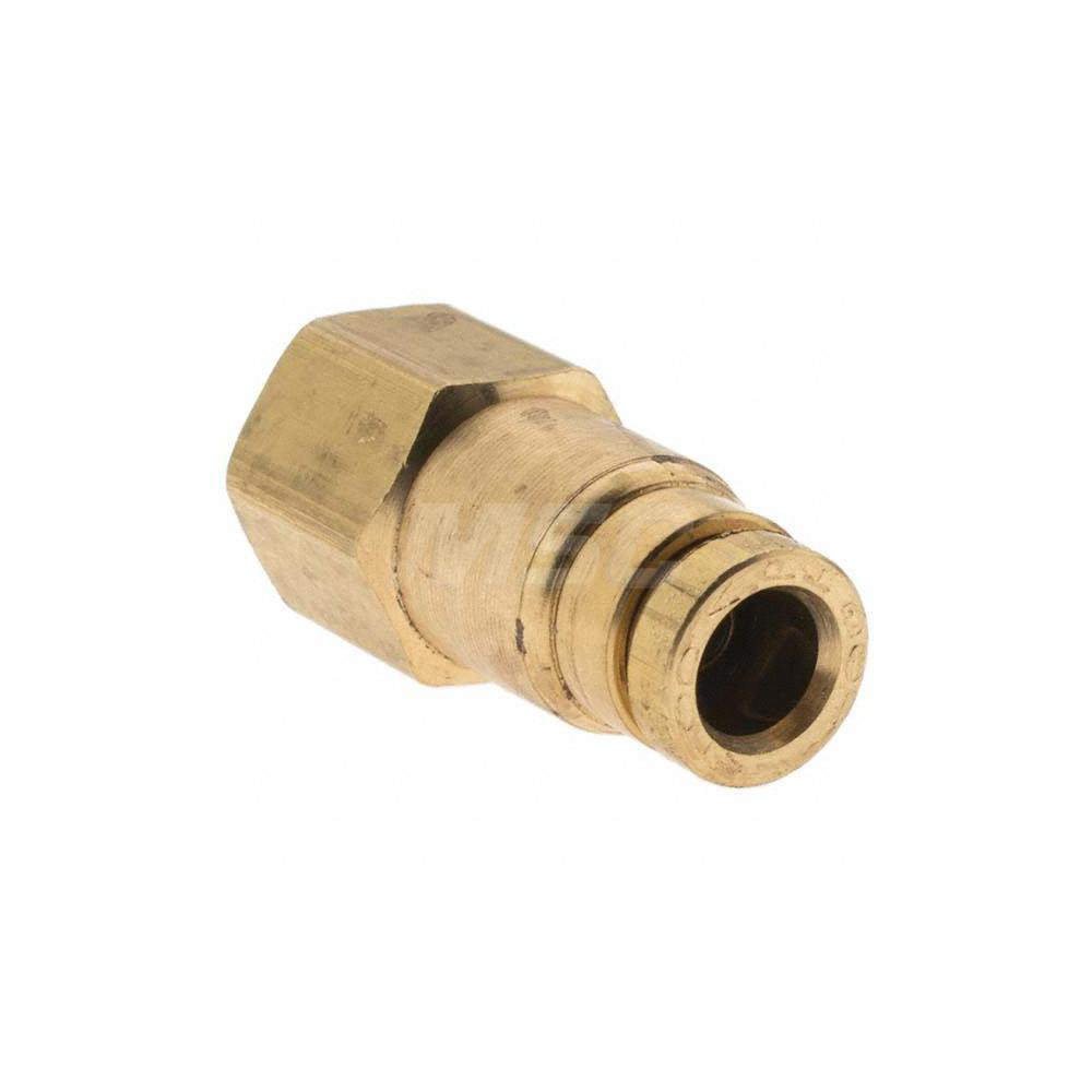 Parker Push-to-Connect Tube x FNPT x Tube x Female Fitting: Connector, NPTF, 1/4" OD - BD-P00009