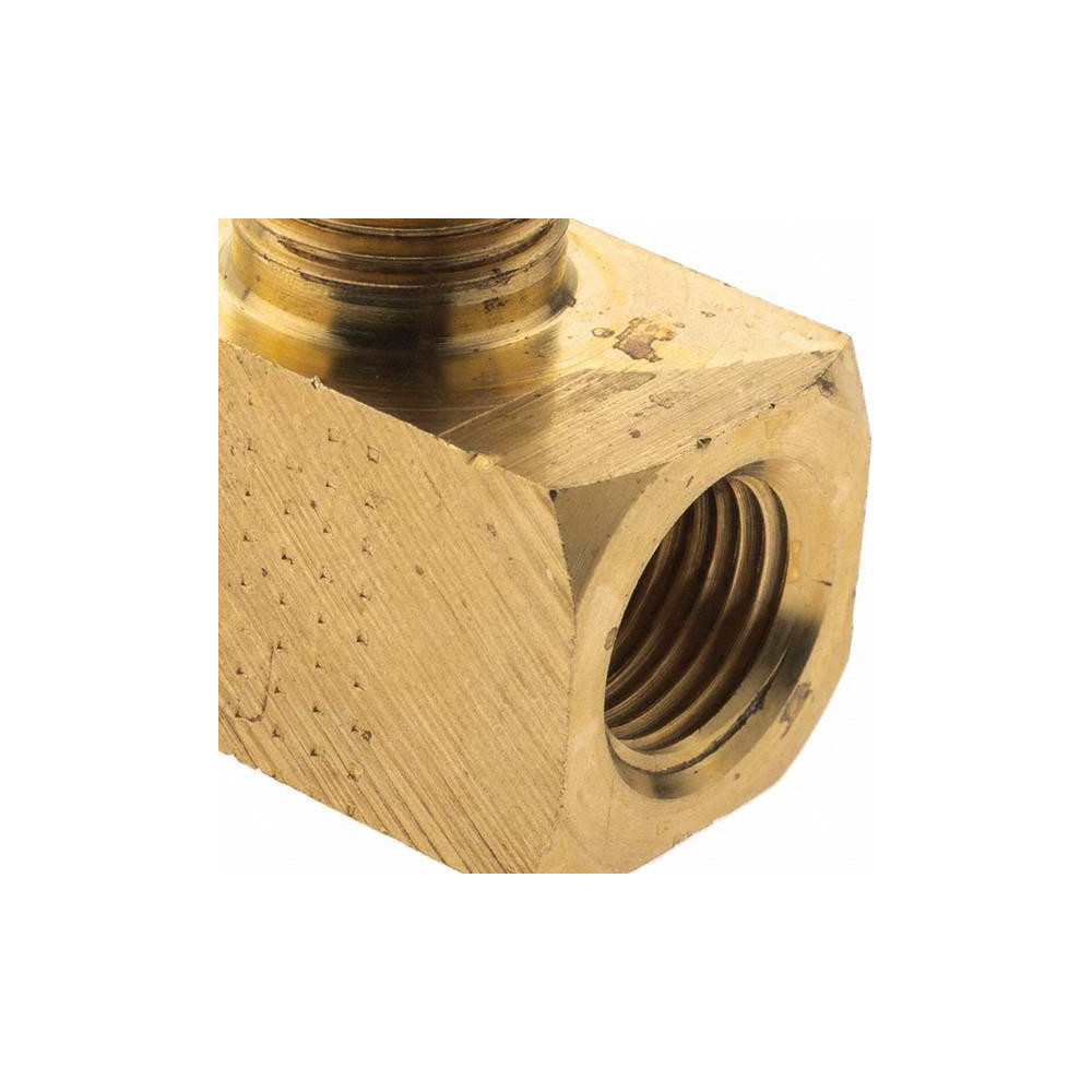 Parker Industrial Pipe Male Branch Tee: 1/8" Female Thread, 1/8" Male Thread, MNPTF x FNPTF - 11148