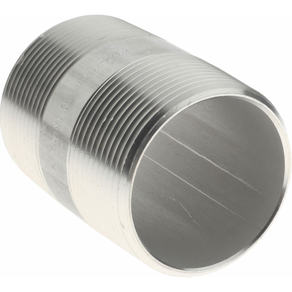 Merit Brass Stainless Steel Pipe Nipple: 1-1/2" Pipe, Grade 304 & 304L - 4024-250