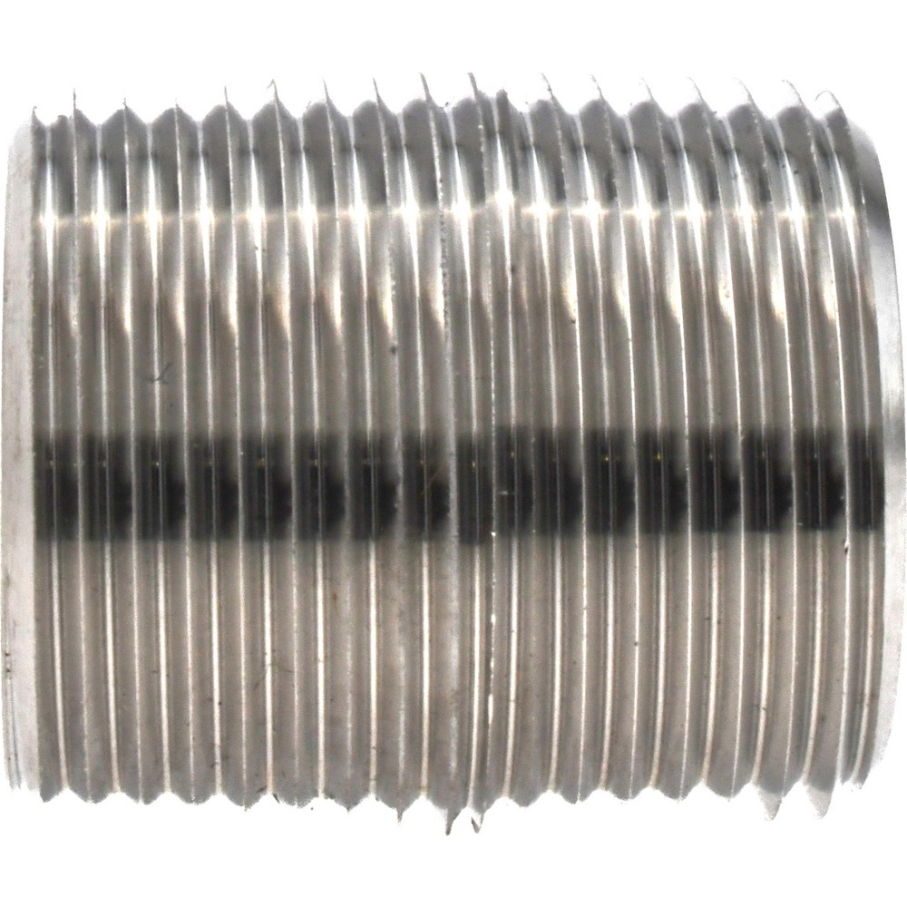 Value Collection Stainless Steel Pipe Nipple: 1" Pipe, Grade 304 & 304L - 4BN1*11/2