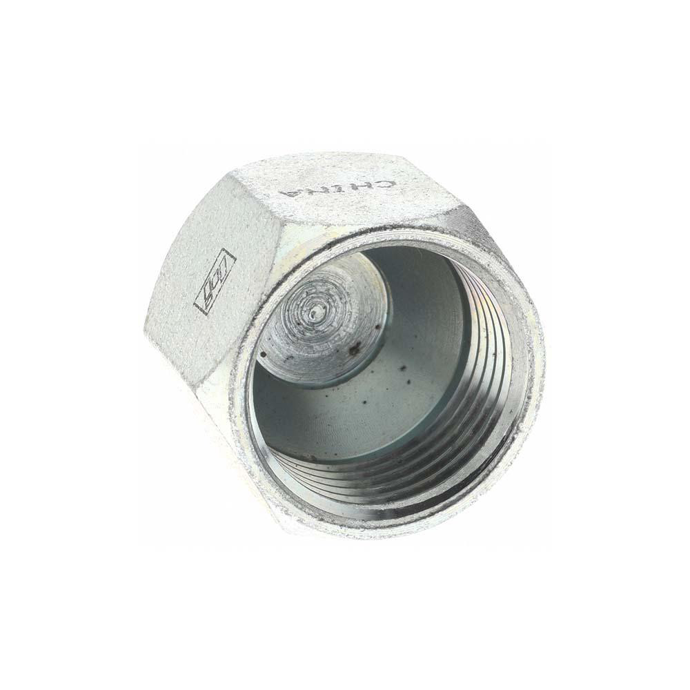Brennan Steel Flared Tube Cap: 5/8" OD, 7/8-14 Thread, 37 deg Flared Angle - 10446