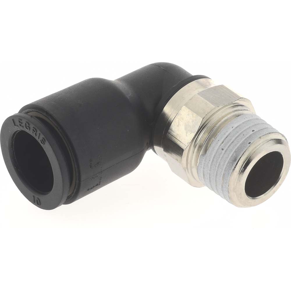 Legris Push-to-Connect Tube x Male BSPT Fitting: Male Elbow, BSPT - 3109 10 13
