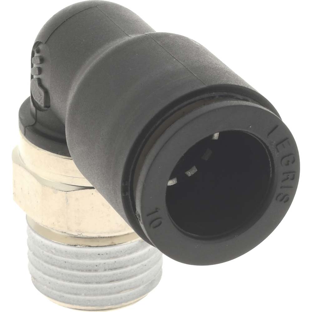 Legris Push-to-Connect Tube x Male BSPT Fitting: Male Elbow, BSPT - 3109 10 13