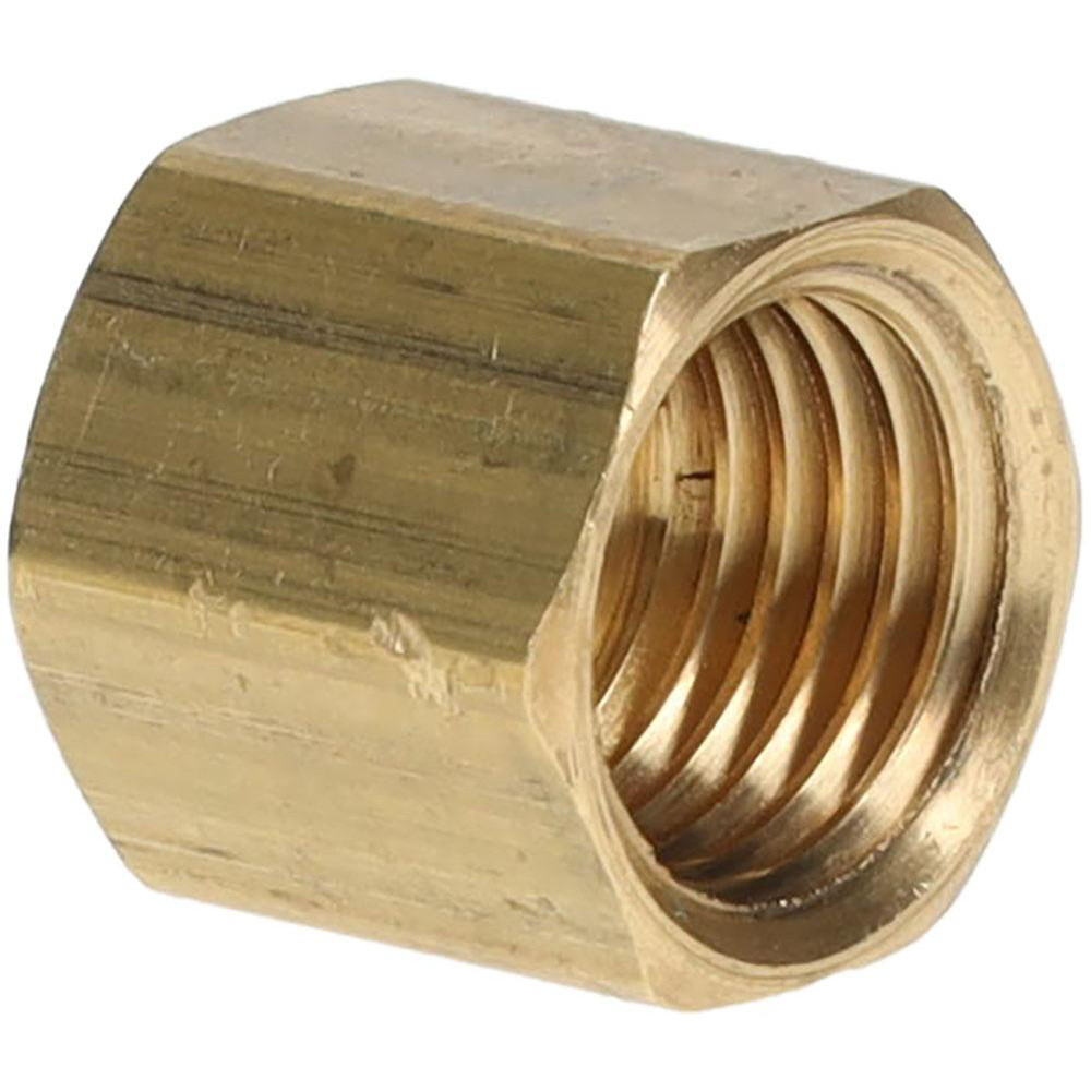 Eaton Compression Tube Nut: 5/16-24, 1/8" Tube OD, NPTF x SAE - 6100X2