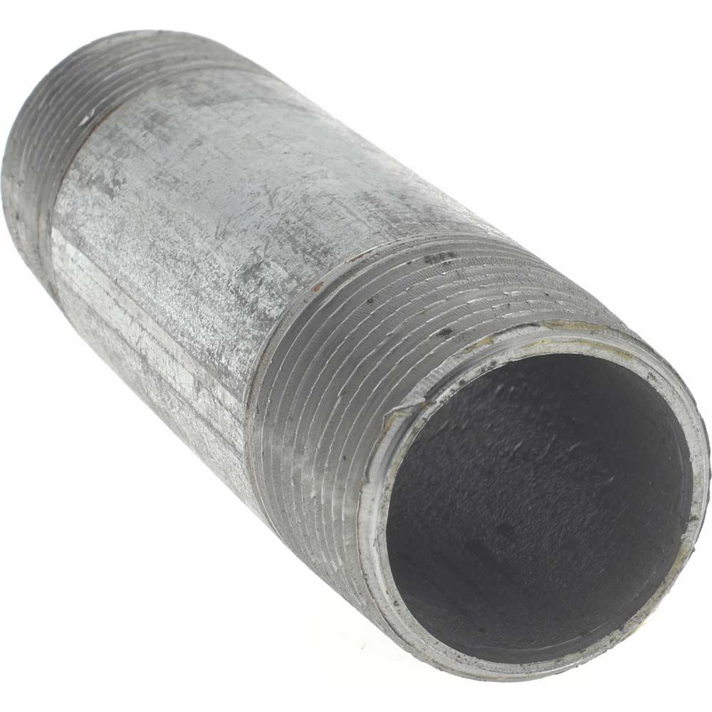 Value Collection Galvanized Pipe Nipple: 3/4", 3-1/2" Long, Schedule 40, Steel - MSCNG05035