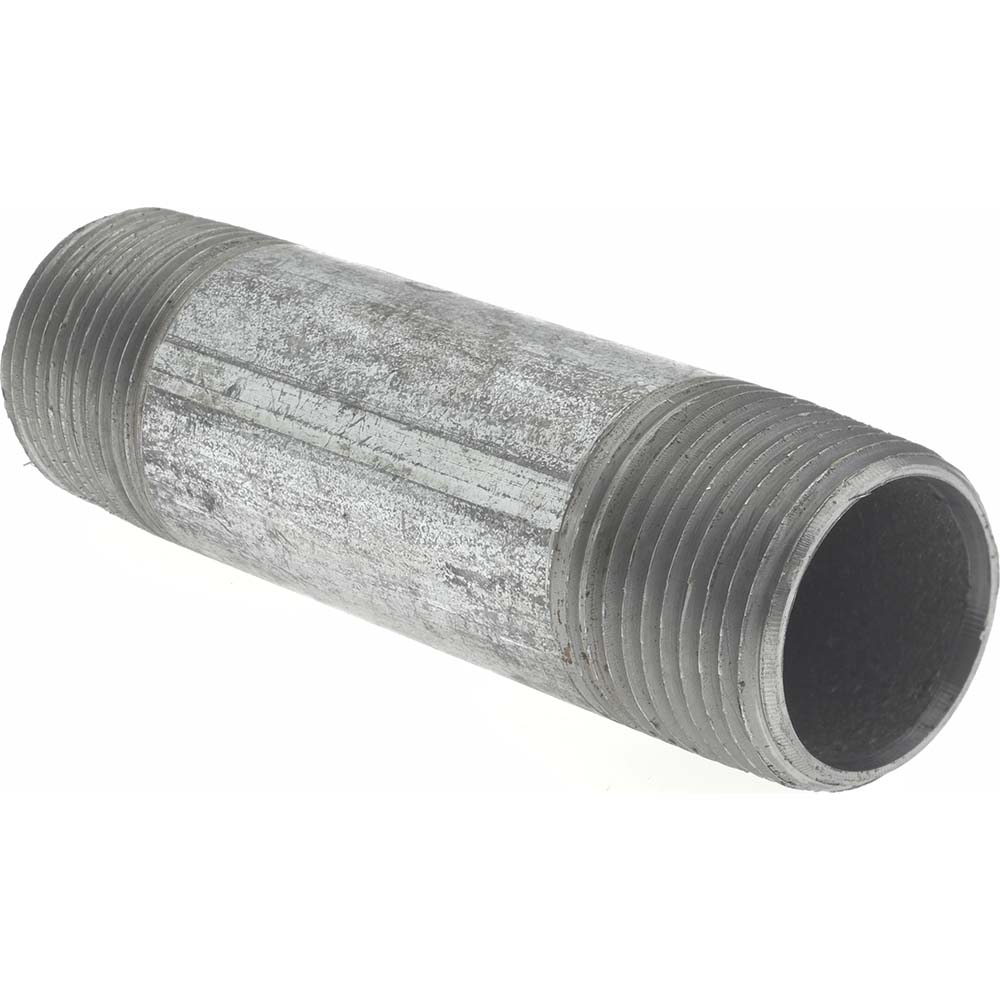 Value Collection Galvanized Pipe Nipple: 3/4", 3-1/2" Long, Schedule 40, Steel - MSCNG05035