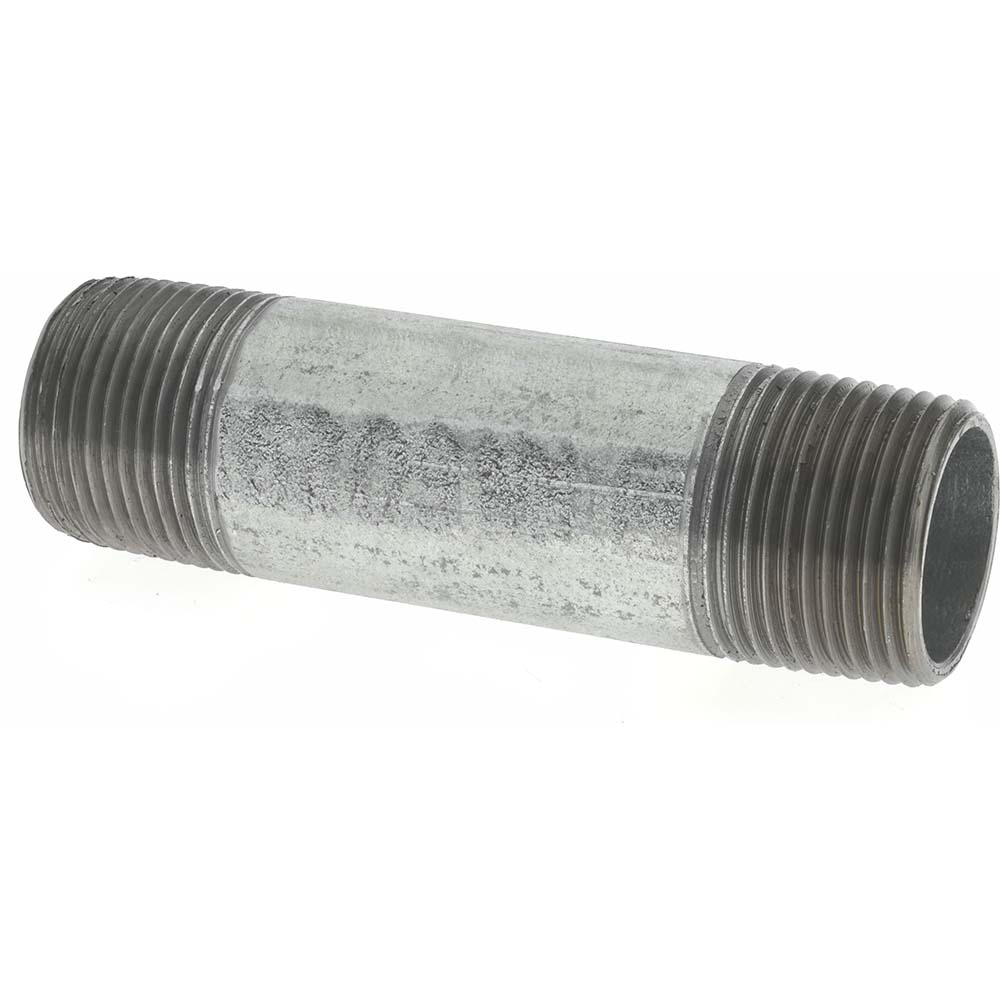 Value Collection Galvanized Pipe Nipple: 3/4", 3-1/2" Long, Schedule 40, Steel - MSCNG05035