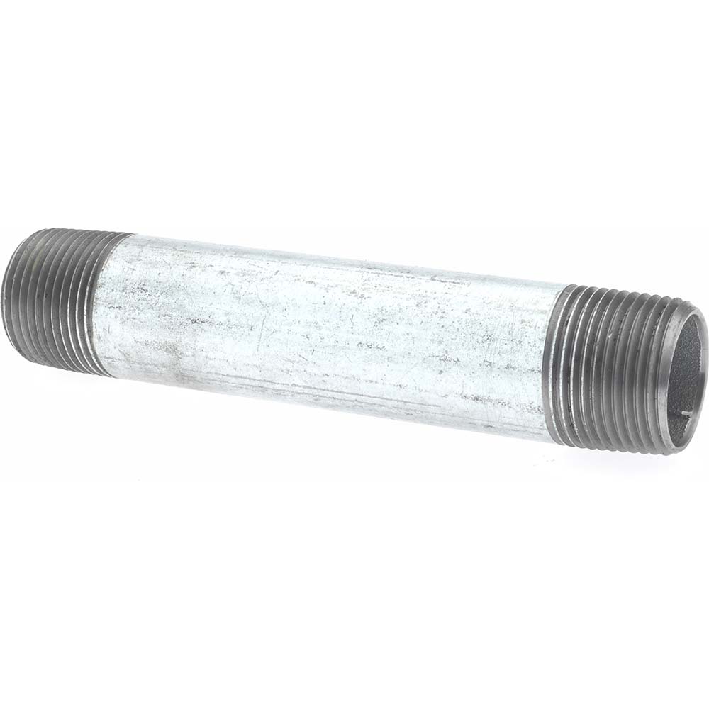 Value Collection Galvanized Pipe Nipple: 3/4", 3-1/2" Long, Schedule 40, Steel - MSCNG05035