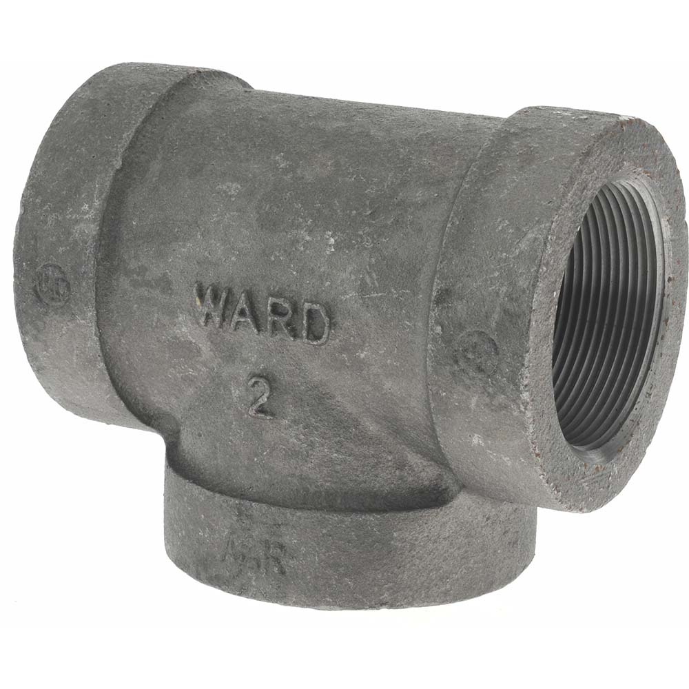 Value Collection Black Pipe Fittings: Tee, 2", Threaded, Malleable Iron - B130 50