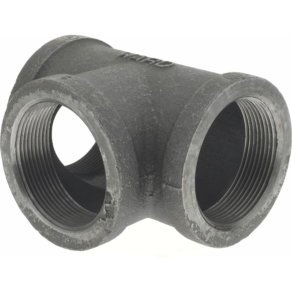 Value Collection Black Pipe Fittings: Tee, 2", Threaded, Malleable Iron - B130 50
