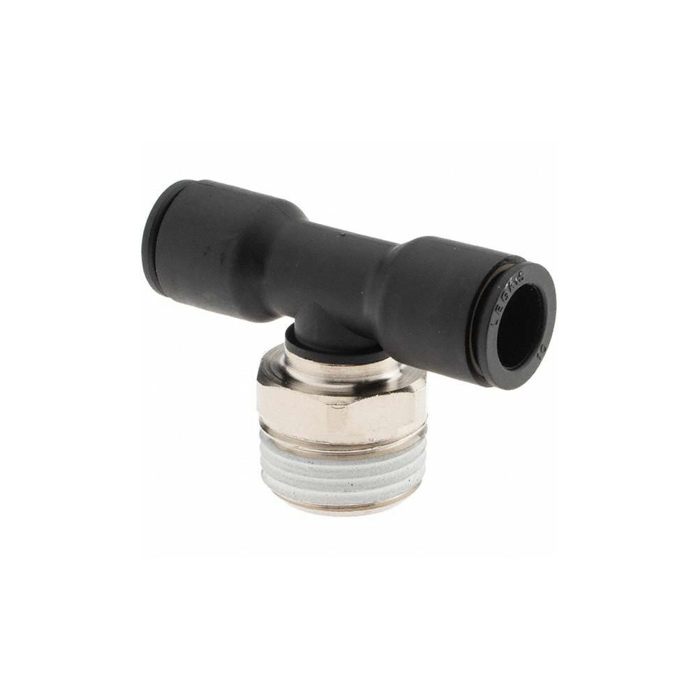 Parker Push-to-Connect Tube x Male BSPT Fitting: Male Branch Tee, BSPT - KP23582