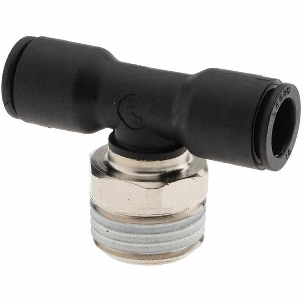 Parker Push-to-Connect Tube x Male BSPT Fitting: Male Branch Tee, BSPT - KP23582