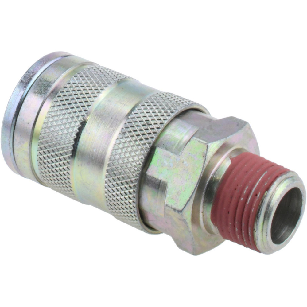 Coilhose Pneumatics Pneumatic Hose Coupling: 3/8" Thread, 3/8" Body Dia, Industrial Interchange - 581