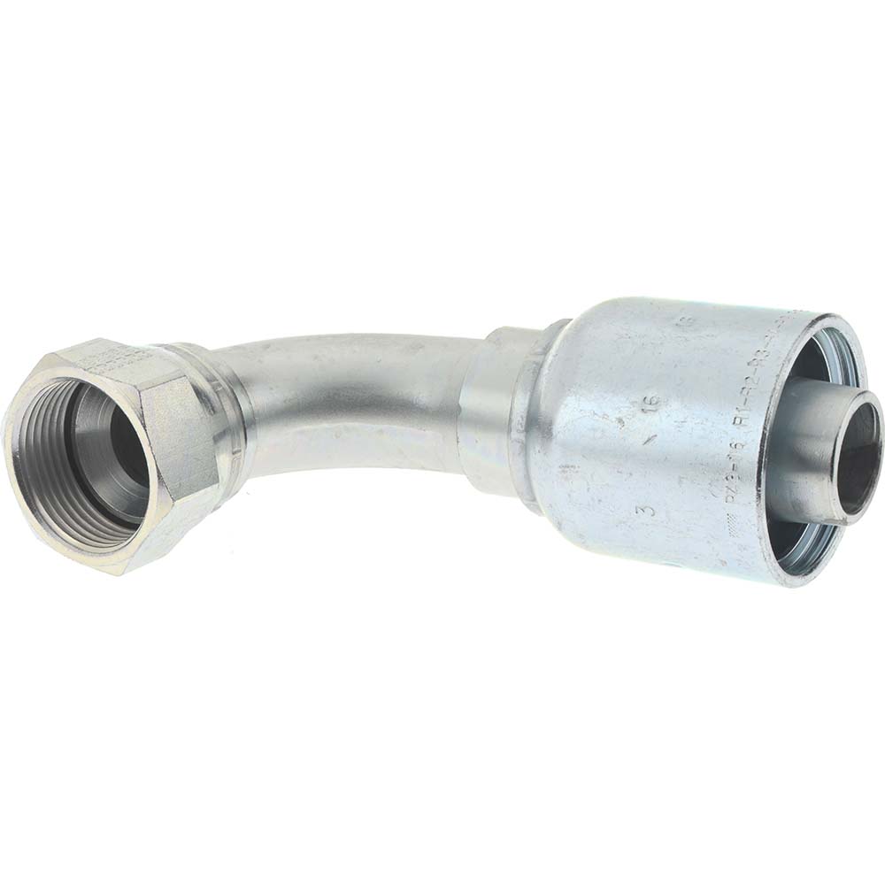 Parker Hydraulic Hose Female JIC Swivel Elbow: 1" ID, 16 mm, 1" - BD-1394316-16-1
