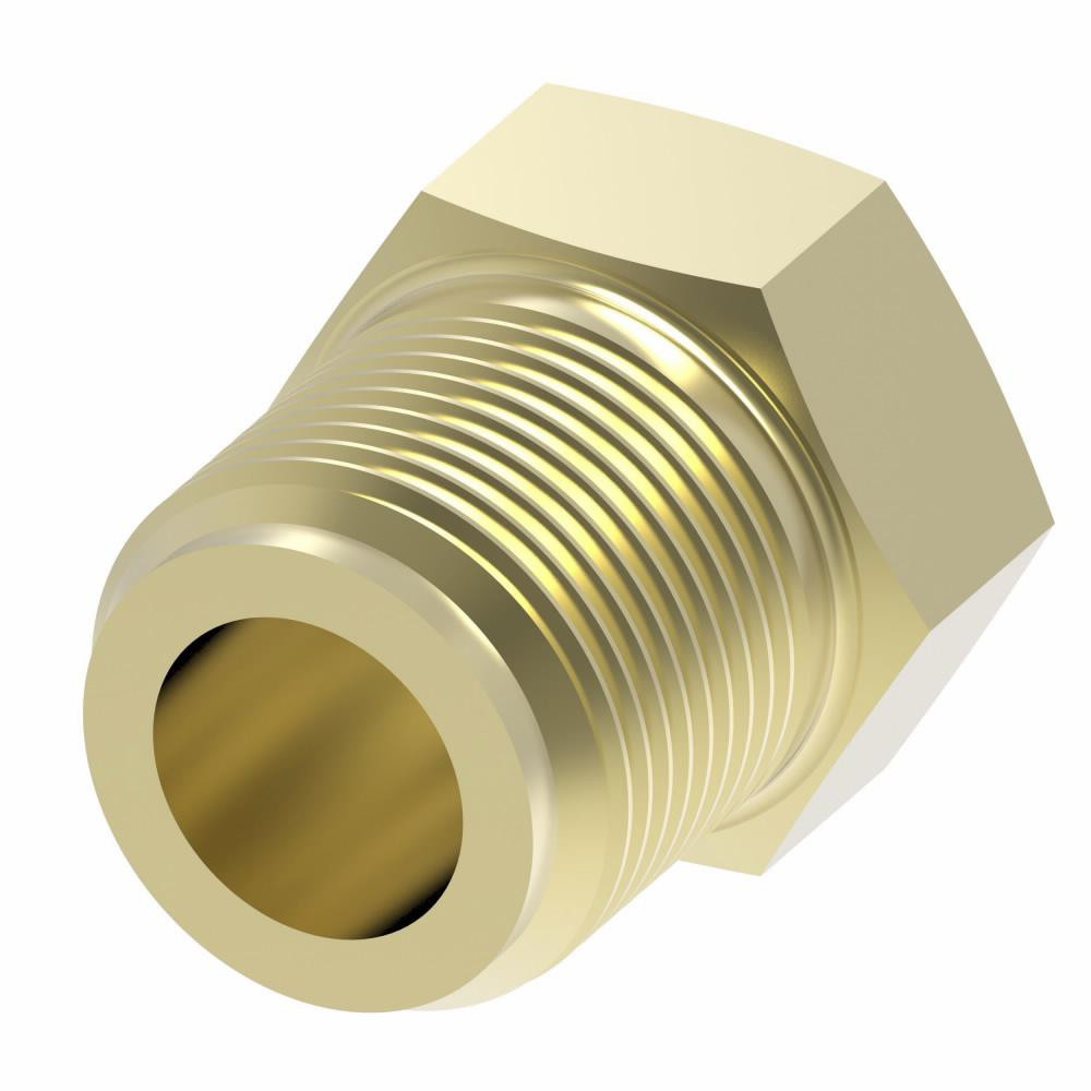 Eaton Steel Flared Tube Inverted Plug: 5/16" OD, 1/2-20 Thread, 45 deg Flared Angle - 131X5