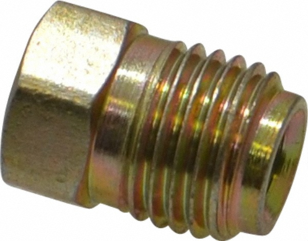 Eaton Steel Flared Tube Inverted Plug: 5/16" OD, 1/2-20 Thread, 45 deg Flared Angle - 131X5