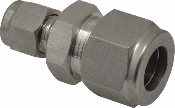 Ham-Let Compression Tube Union: 1/2 x 1/4" Tube OD, Compression x Compression - 3001641