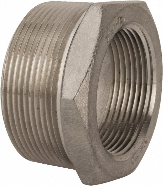 Value Collection Pipe Reducing Coupling: 2 x 1-1/2", 304 Stainless Steel - 4RSB2*11/2