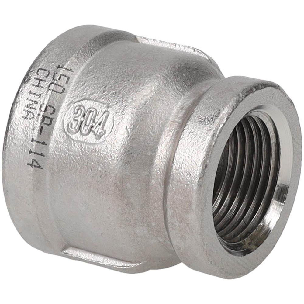 Value Collection Pipe Reducing Coupling: 2 x 1-1/2", 304 Stainless Steel - 4RSB2*11/2