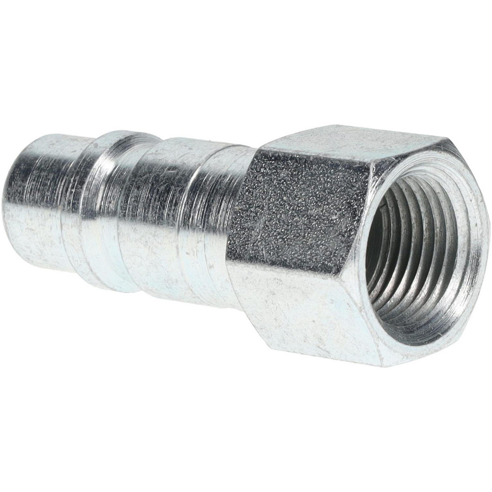 Parker Pneumatic Hose Coupling: 3/8-18, 1/2" Body Dia, Industrial Interchange - H1F