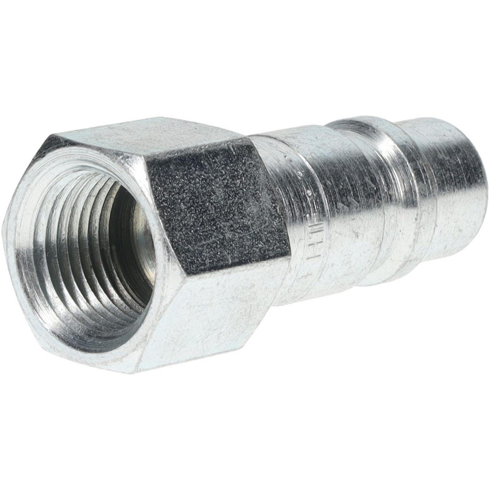 Parker Pneumatic Hose Coupling: 3/8-18, 1/2" Body Dia, Industrial Interchange - H1F