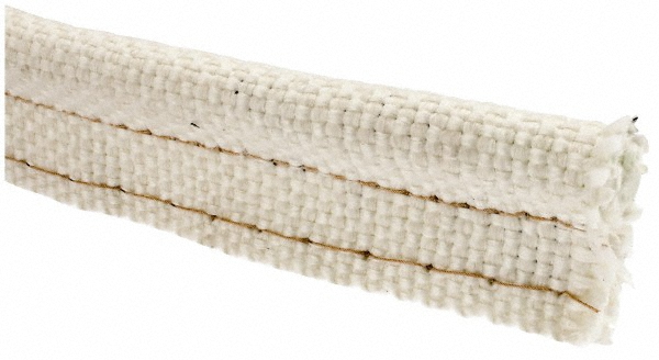 Made in USA 5/8" Bulb Dia, 1-1/4" Overall Width, Fiberglass Tadpole Gasketing - 31949316