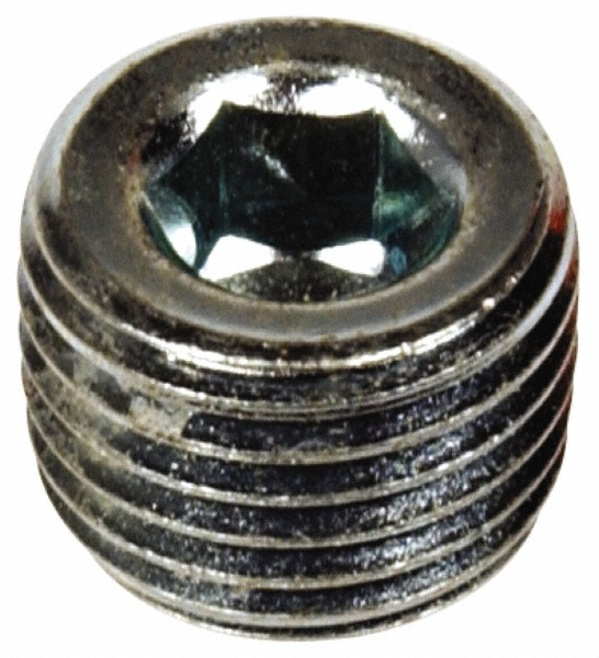 Merit Brass Pipe Hex Plug: 1/2", 316 & 316L Stainless Steel - 3617HD-08
