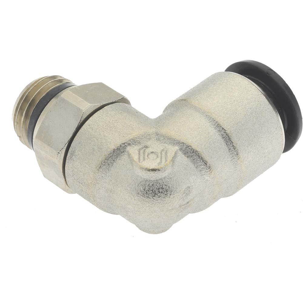 Aignep USA Push-to-Connect Tube x Universal Thread Fitting: Swivel Elbow, Universal, 14.00 mm OD - 50110N-14-1/2