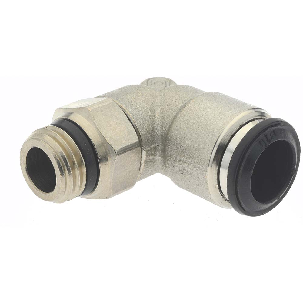 Aignep USA Push-to-Connect Tube x Universal Thread Fitting: Swivel Elbow, Universal, 14.00 mm OD - 50110N-14-1/2