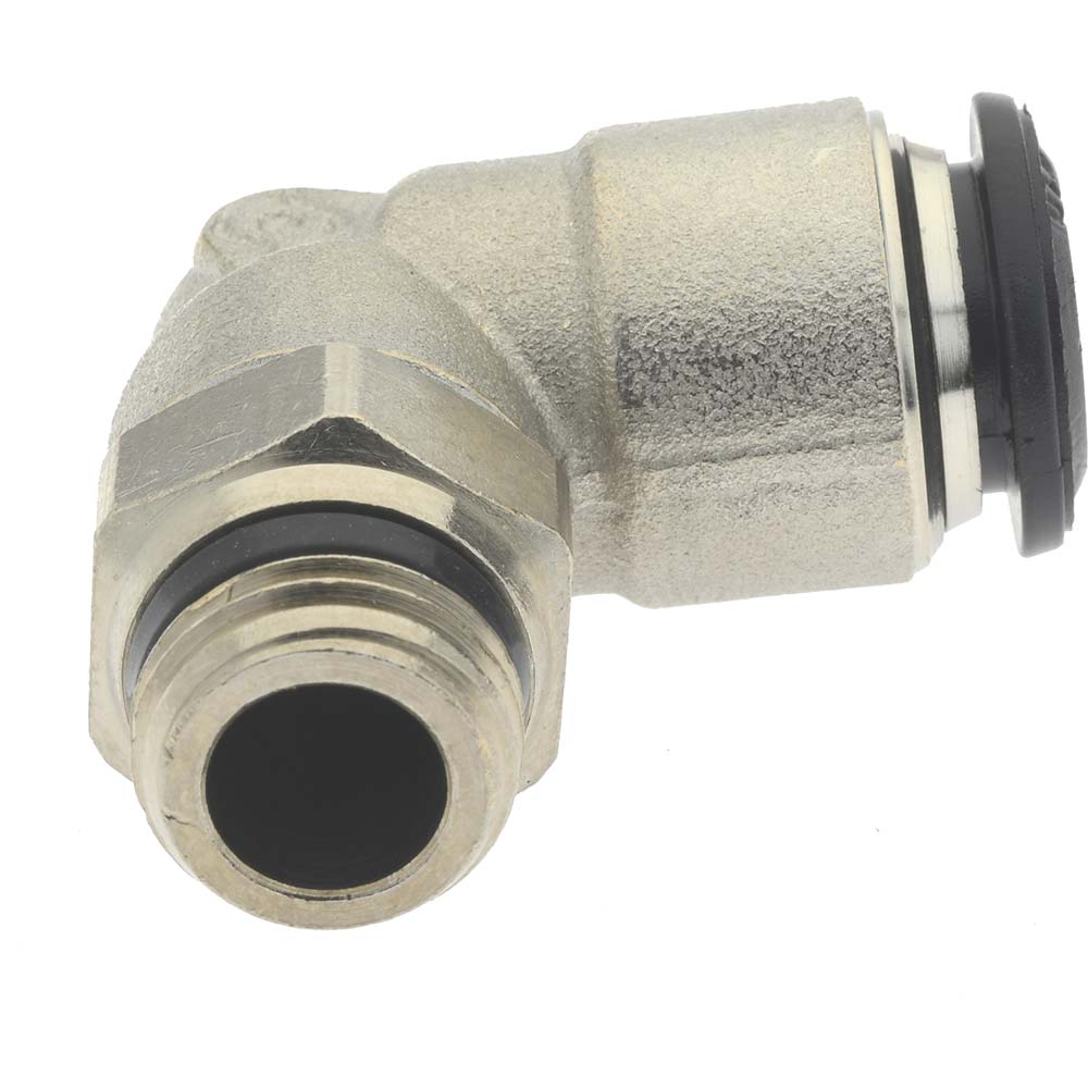 Aignep USA Push-to-Connect Tube x Universal Thread Fitting: Swivel Elbow, Universal, 14.00 mm OD - 50110N-14-1/2