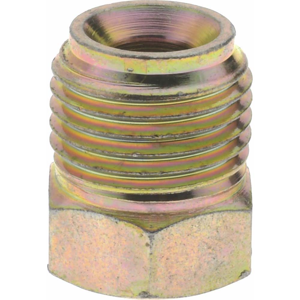 Eaton Steel Flared Tube Inverted Plug: 1/4" OD, 7/16-24 Thread, 45 deg Flared Angle - 131X4