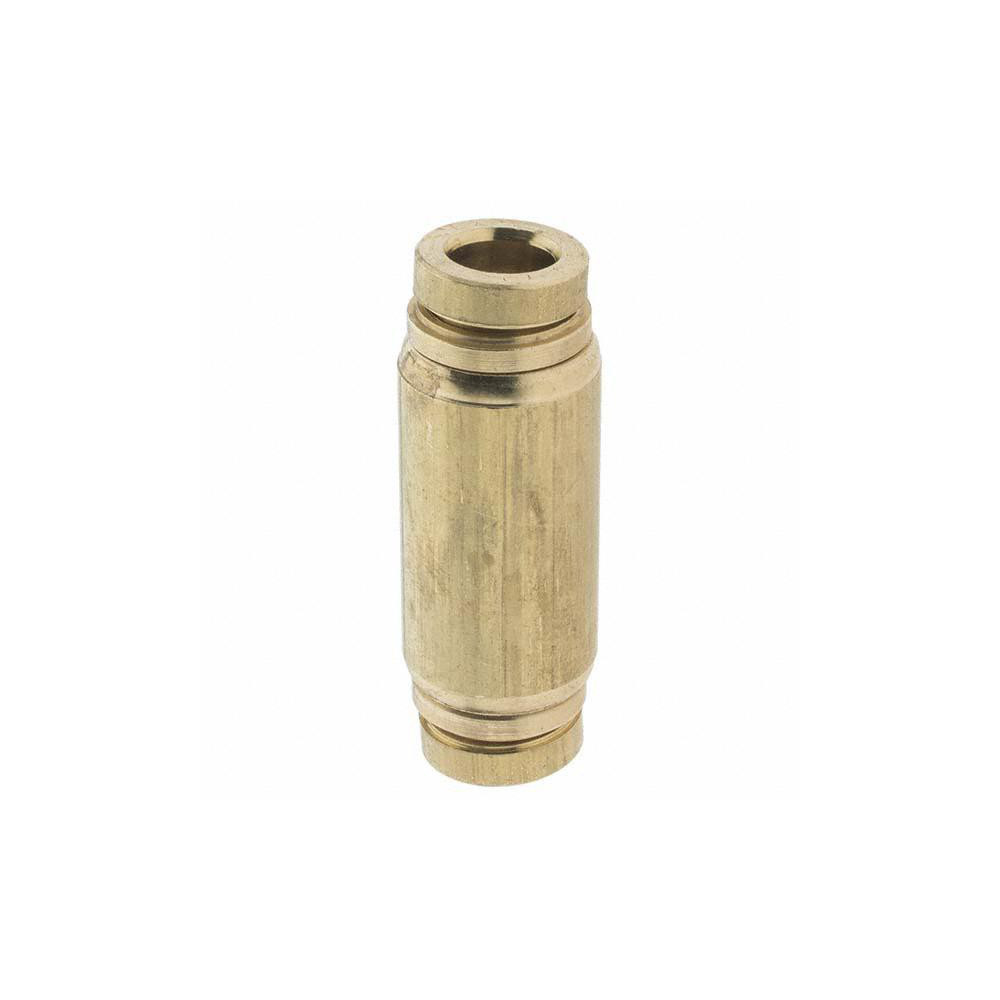 Parker Push-to-Connect Tube x Tube Fitting: Union, 1/4" OD - P00004