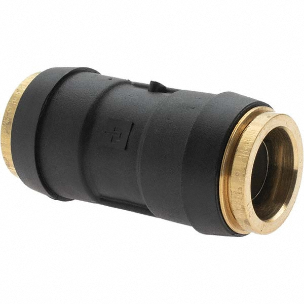 Parker Push-to-Connect Tube x Tube Fitting: Union, 1/4" OD - P00004