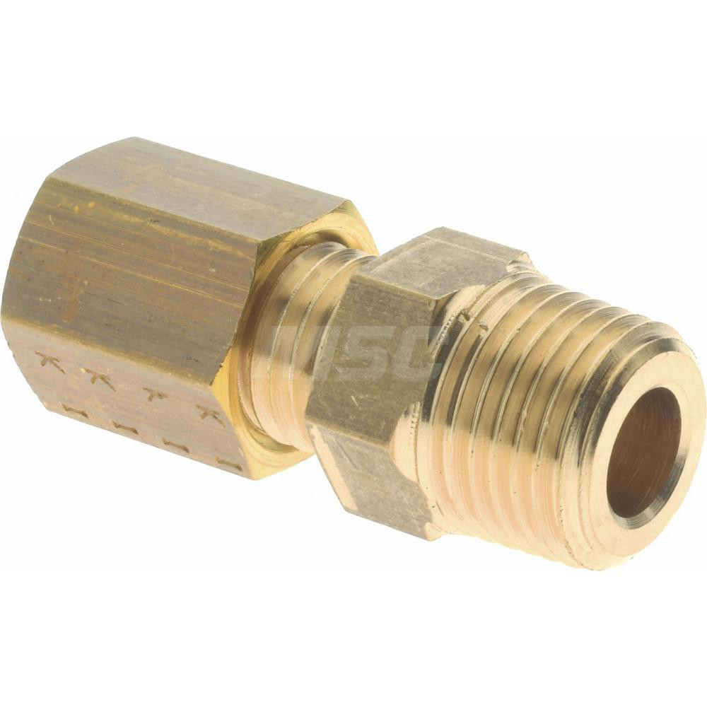 Legris Compression Tube Connector: 4 mm Tube OD, Compression x MBSPT - 0105 04 10