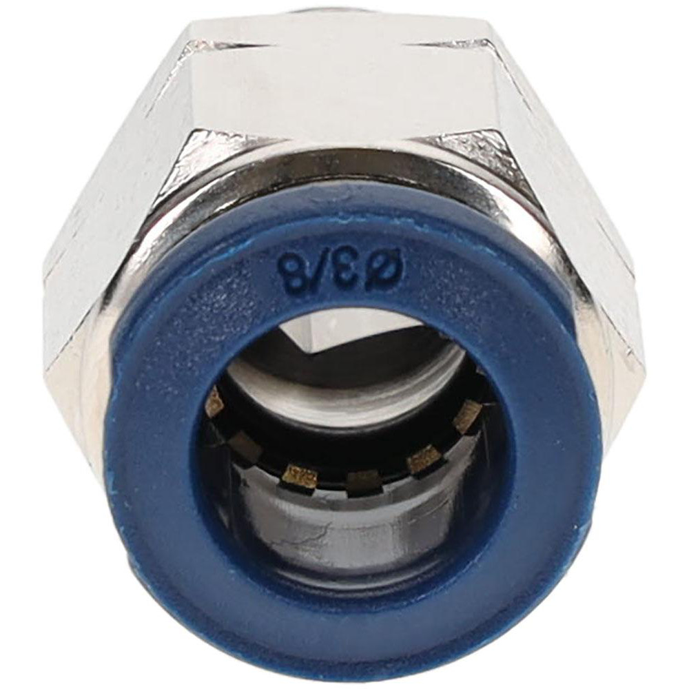 PRO-SOURCE Push-to-Connect Tube x Universal Thread Fitting: Straight & Male, 1/4 Thread, Universal, 3/8" OD - 2555538165PRO