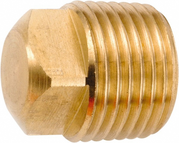ANDERSON METALS Industrial Pipe Square Head Plug: 3/4-14 Male Thread, MNPT - 756109-12