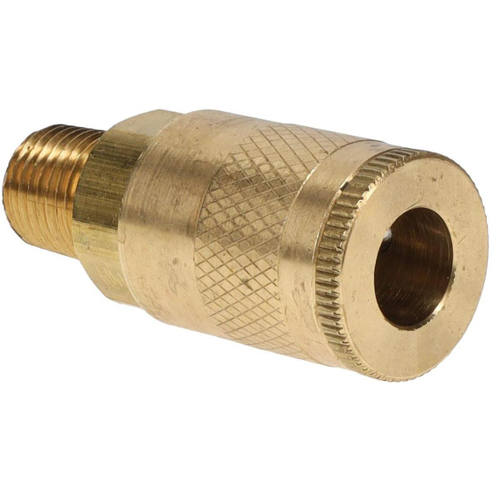Parker Pneumatic Hose Coupling: 1/4-18, 3/8" Body Dia, Tru-Flate Automotive Interchange - 14C