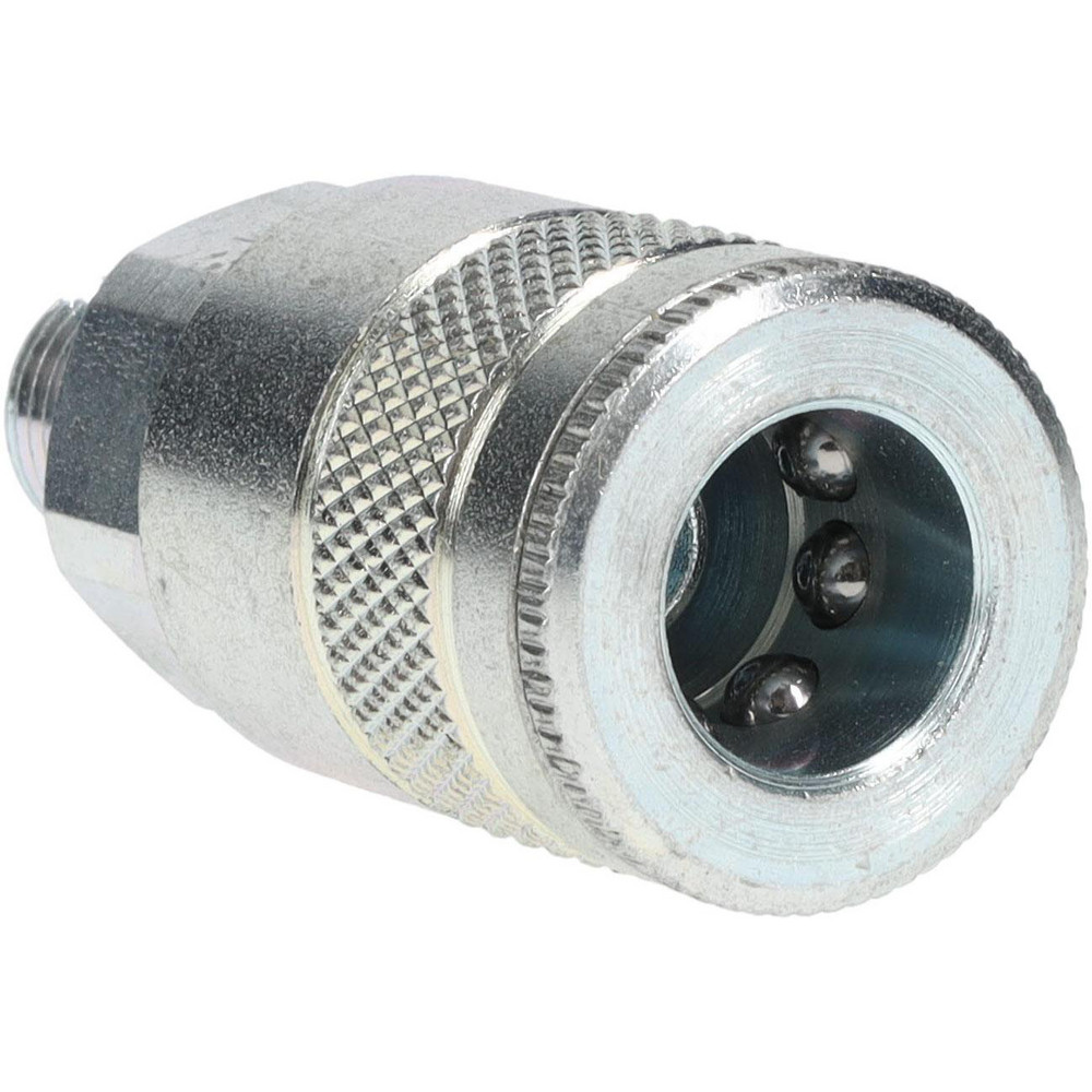 Parker Pneumatic Hose Coupling: 1/4-18, 3/8" Body Dia, Tru-Flate Automotive Interchange - 14C