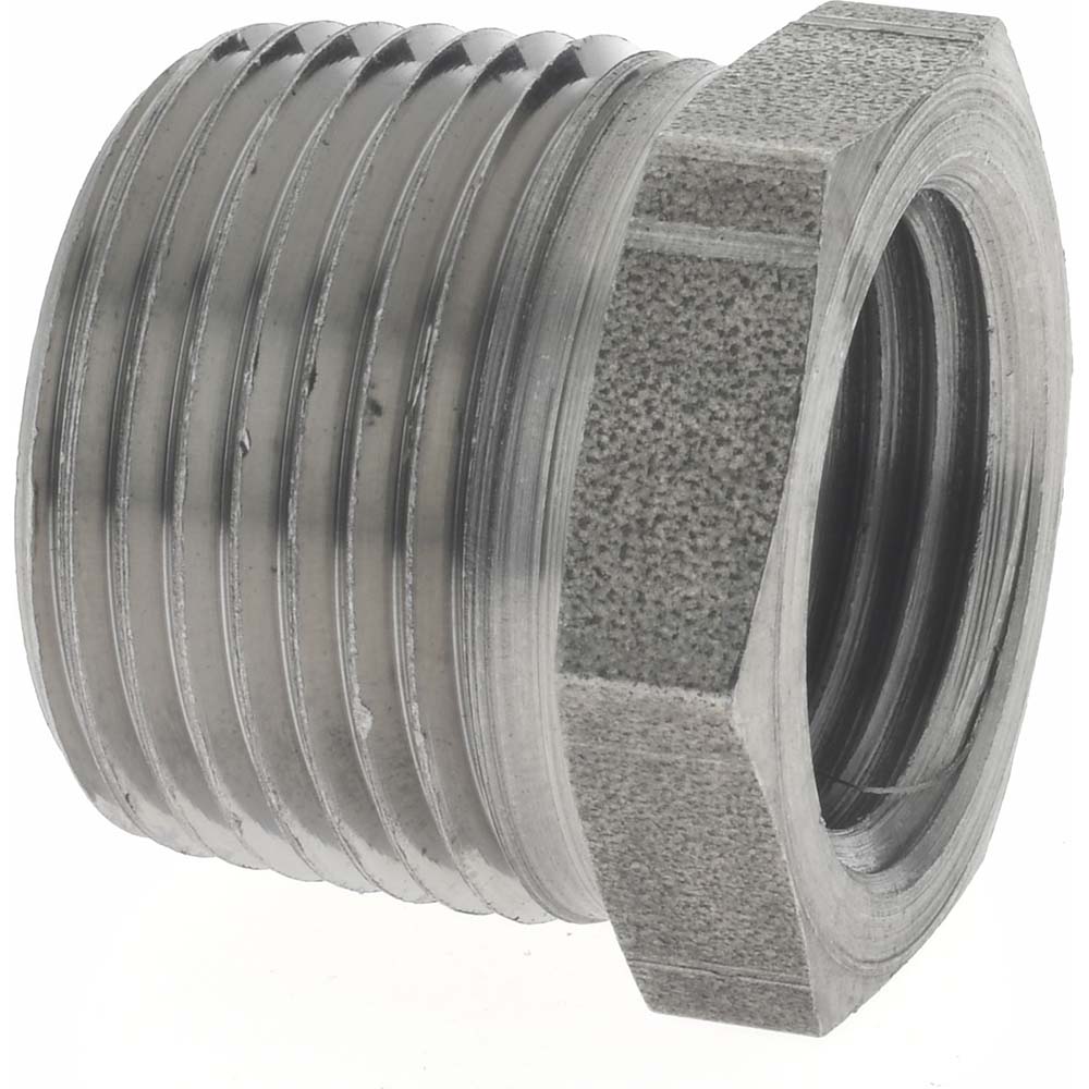 Merit Brass Stainless Steel Pipe Nipple: 1/2" Pipe, Grade 304 & 304L - 4008-300