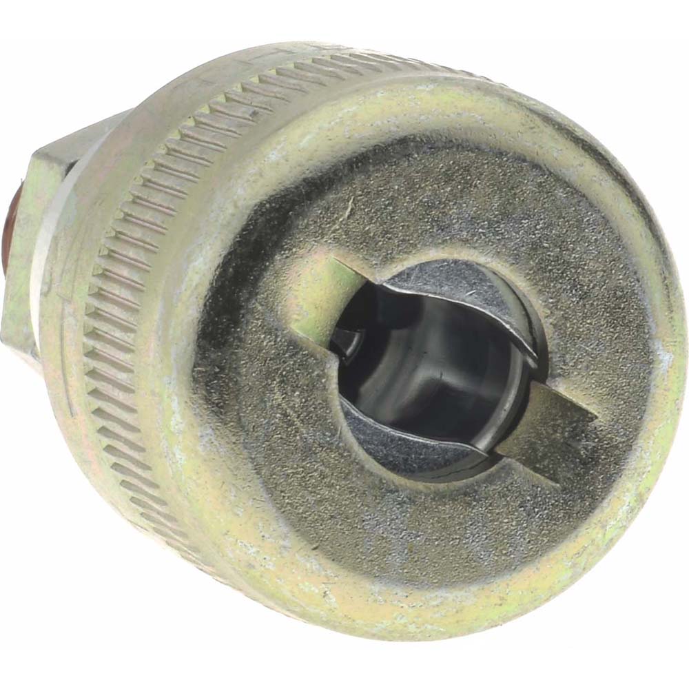 Value Collection Pneumatic Hose Coupling: 1/4" Thread, 1-1/8" Body Dia, Schrader Twist-Lock Interchange - 2342082511