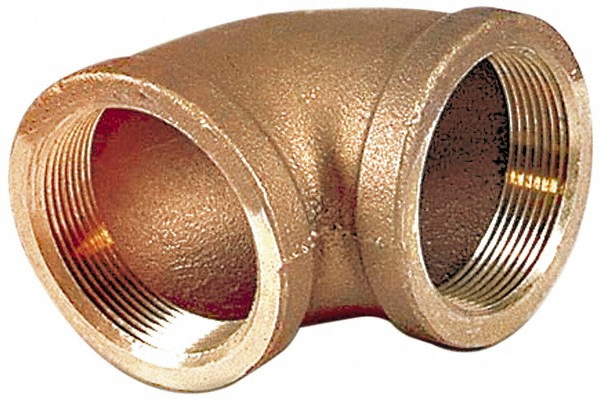 Merit Brass Brass Pipe Coupling: 3/4" Fitting, Threaded, FNPT x FNPT, Class 125, Lead Free - XNL111-12