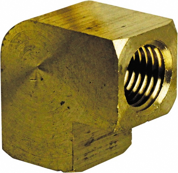 CerroBrass Industrial Pipe 90 ° Female Elbow: 1/8" Female Thread, FNPT - 28001
