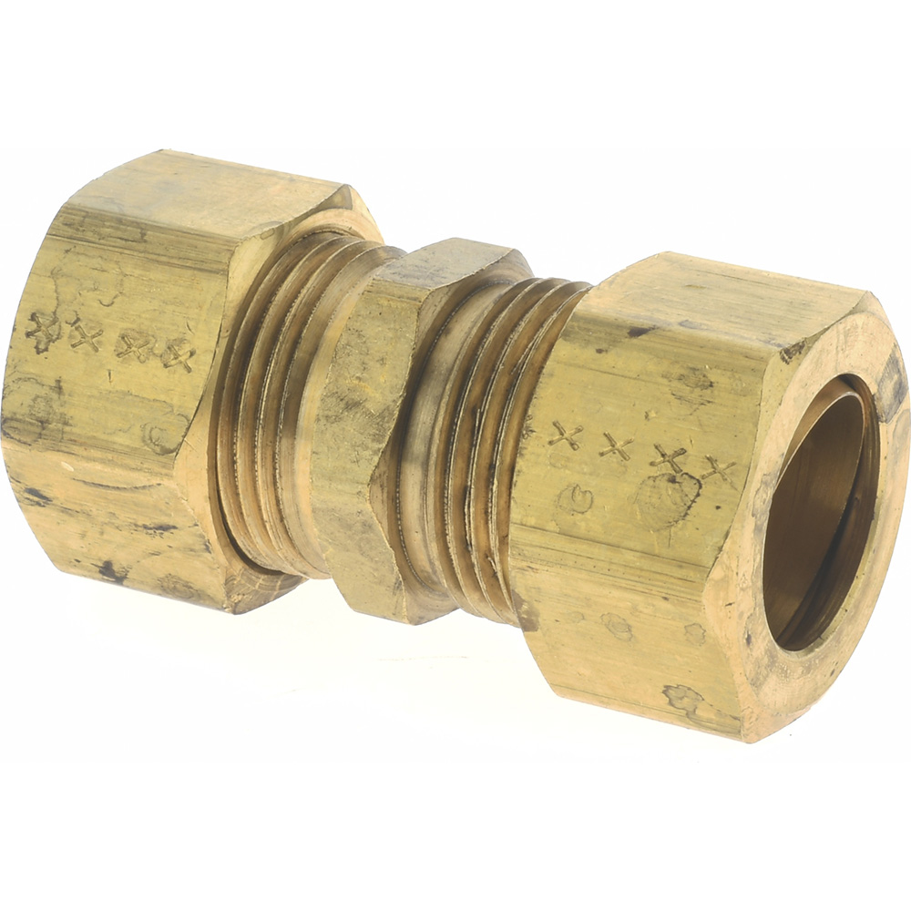 Parker Compression Tube Union: 13/16-18, 5/8" Tube OD, Compression x Compression - -11181-A