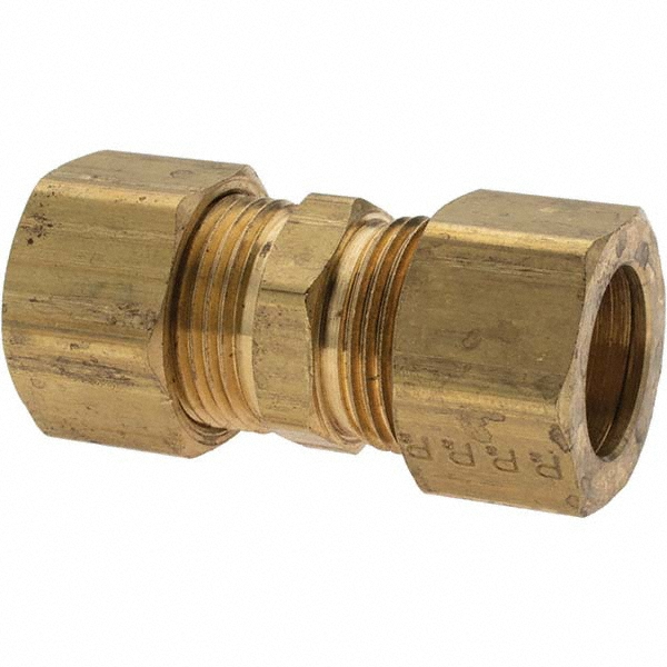 Parker Compression Tube Union: 13/16-18, 5/8" Tube OD, Compression x Compression - -11181-A