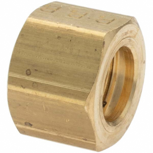 Parker Compression Tube Nut: 9/16-24, 3/8" Tube OD, Compression - 61C-6