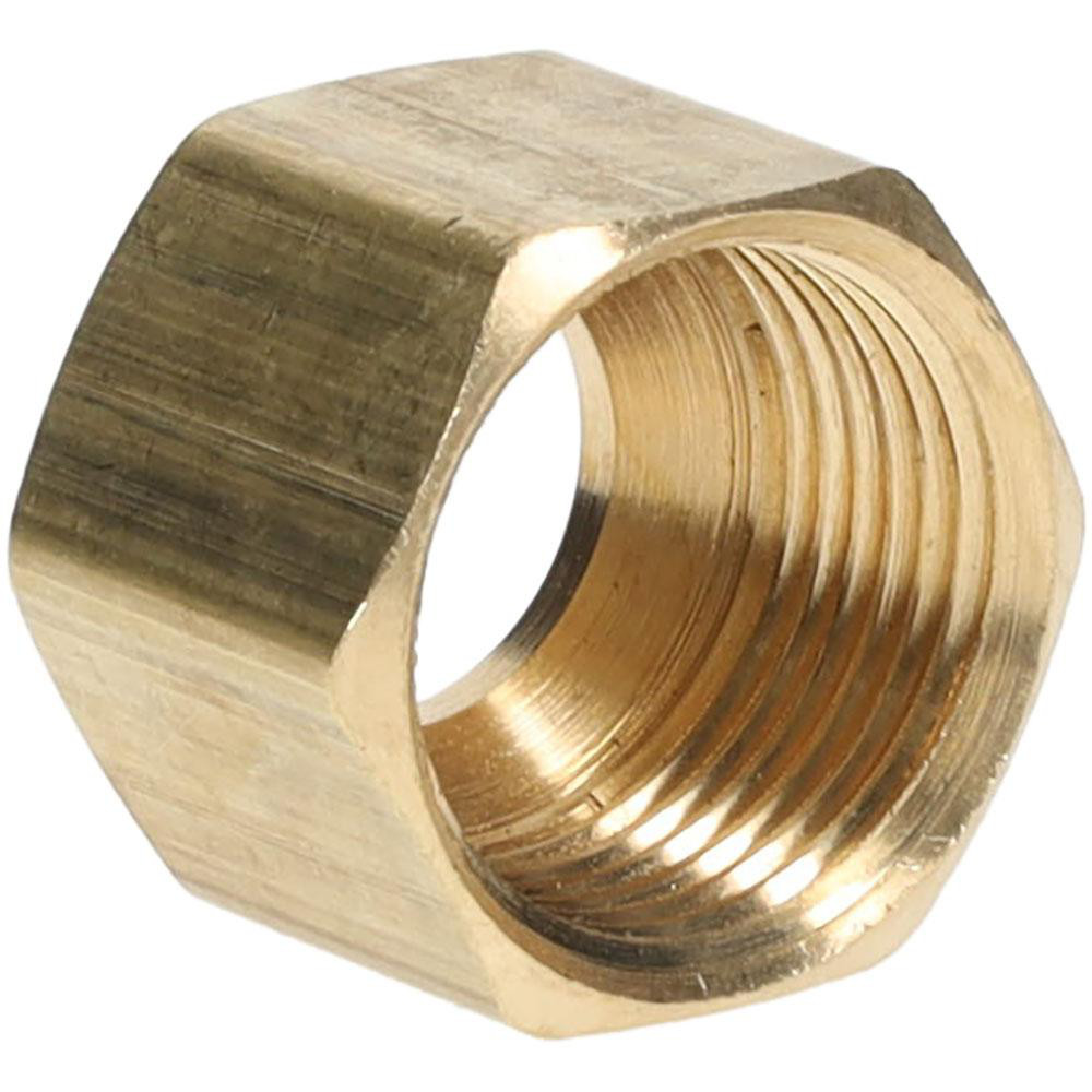 Parker Compression Tube Nut: 9/16-24, 3/8" Tube OD, Compression - 61C-6