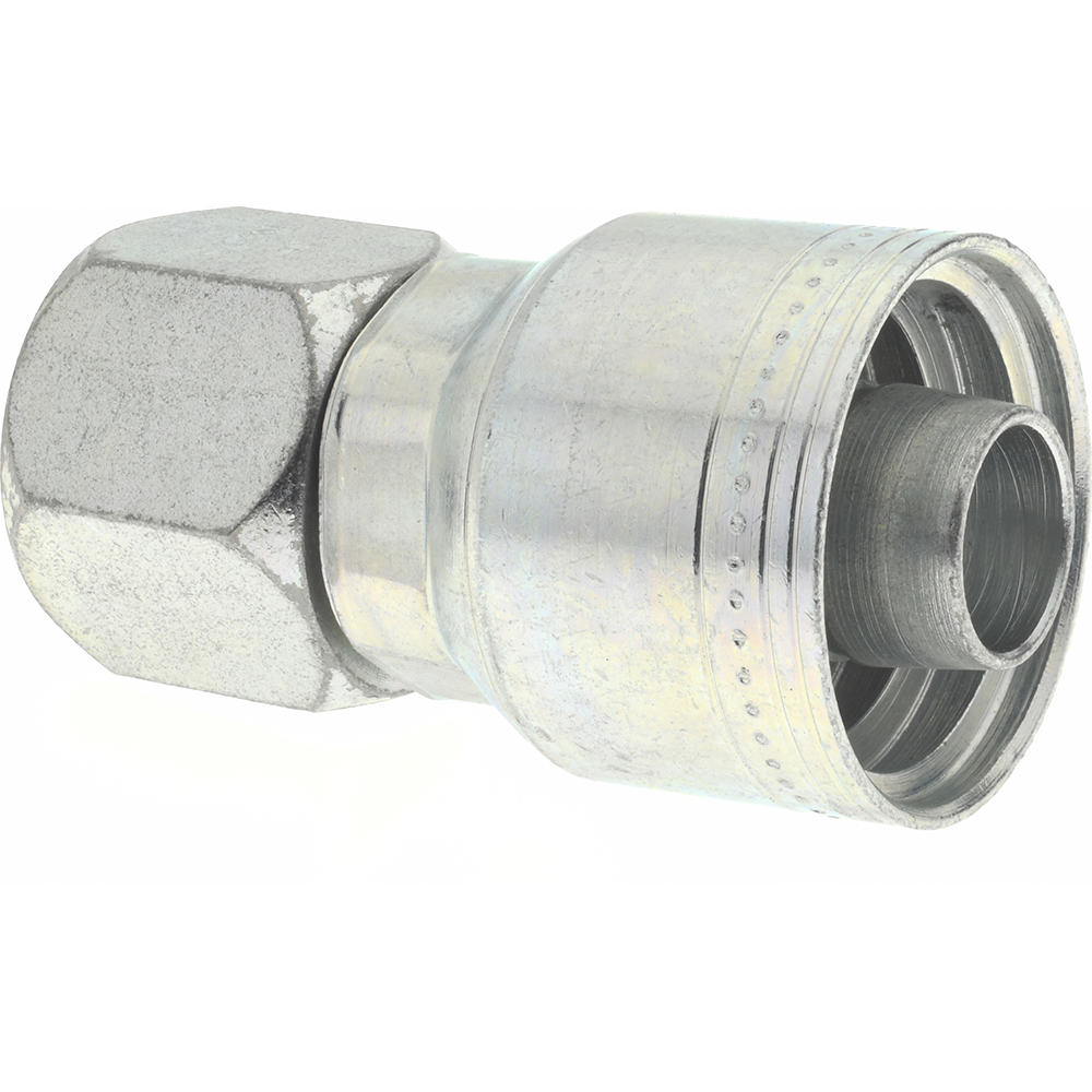 Eaton Hydraulic Hose Female Swivel Fitting: 0.75" ID, 0.75" OD, 12 mm, 1-1/16-12 - 12Z-612-BG